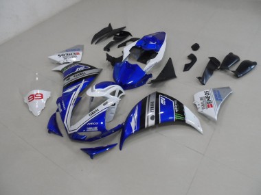ABS Kits Carenatura Moto Yamaha R1 2012-2014 - Blu Bianco
