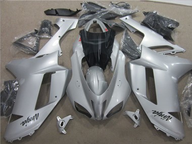 ABS Plastica Moto & Carenatura Moto Kawasaki ZX6R 2007-2008 - Argento