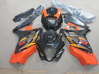 ABS Plastica Moto Suzuki GSXR 1000 K7 2007-2008 - Nero Arancia