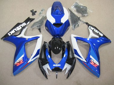 Carena Moto Suzuki GSXR 600 K6 2006-2007 - Blu Bianco