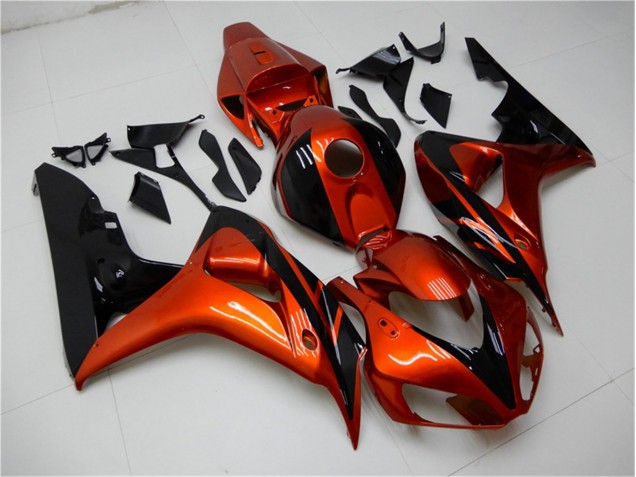 Carene Moto Honda CBR 1000 RR 2006-2007 - Arancia Nero Carene Moto Honda CBR 1000 RR 2006-2007 - Arancia Nero