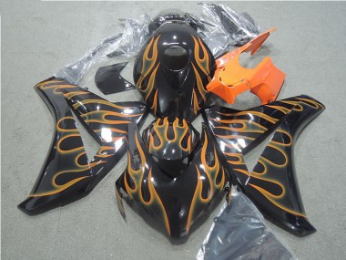 Carene Moto Honda CBR 1000 RR 2008-2011 - Nero Arancia Fiamma