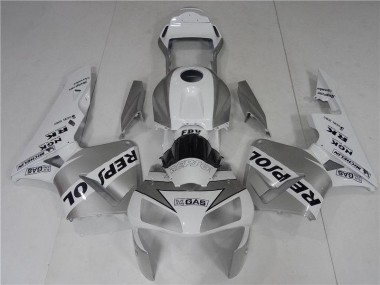 Carene Moto Honda CBR 600 RR 2003-2004 - Argento Bianco Nero Repsol