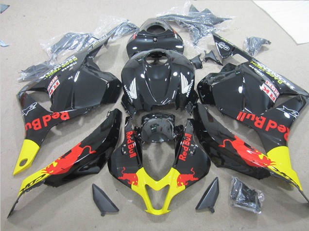 Carene Moto Honda CBR 600 RR 2009-2012 - Nero Giallo Red Bull Carene Moto Honda CBR 600 RR 2009-2012 - Nero Giallo Red Bull