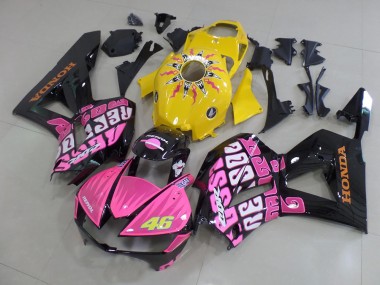 Carene Moto Honda CBR 600 RR 2013-2021 - Giallo Rosa Rossi