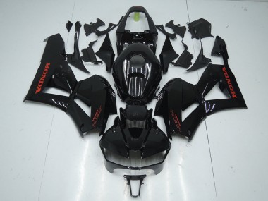 Carene Moto Honda CBR 600 RR 2013-2021 - Lucido Nero con Rosso Adesivo