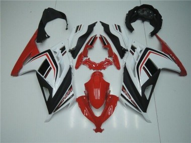 Carene Moto Kawasaki EX300 2013-2016 - Rosso Bianco Nero