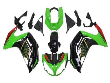 Carene Moto Kawasaki EX650 2012-2016 - Verde Nero