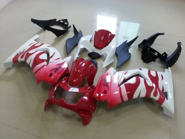 Carene Moto Kawasaki ZX 250R 2008-2012 - Rosa Rosso Fiamma