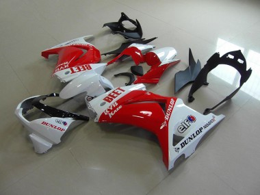 Carene Moto Kawasaki ZX 250R 2008-2012 - Rosso Bianco BEET