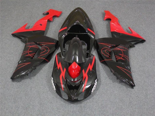 Carene Moto Kawasaki ZX10R 2006-2007 - Nero Rosso Carene Moto Kawasaki ZX10R 2006-2007 - Nero Rosso