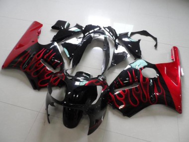 Carene Moto Kawasaki ZX12R 2000-2001 - Rosso Fiamma