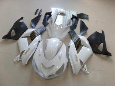 Carene Moto Kawasaki ZX14R ZZR 1400 2006-2011 - Bianco & Nero Opaco