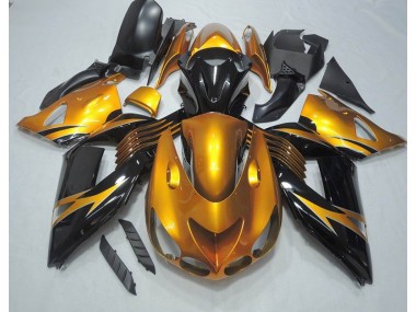 Carene Moto Kawasaki ZX14R ZZR 1400 2006-2011 - Nero Oro