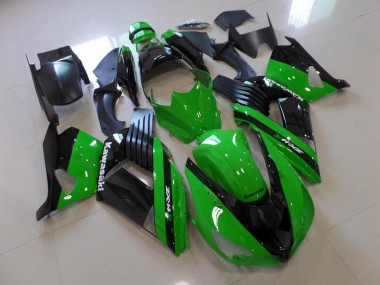 Carene Moto Kawasaki ZX14R ZZR 1400 2006-2011 - Verde & Nero