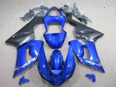 Carene Moto Kawasaki ZX6R 2005-2006 - Blu Bianco Ninja 636