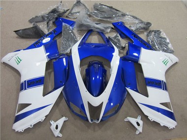Carene Moto Kawasaki ZX6R 2007-2008 - Blu Bianco Monster