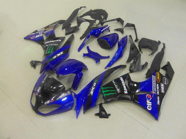 Carene Moto Kawasaki ZX6R 2009-2012 - Blu Monster Carene Moto Kawasaki ZX6R 2009-2012 - Blu Monster