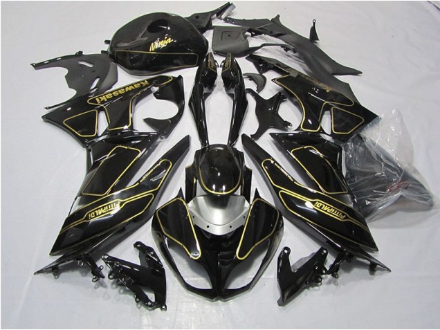 Carene Moto Kawasaki ZX6R 2009-2012 - Nero Oro Carene Moto Kawasaki ZX6R 2009-2012 - Nero Oro