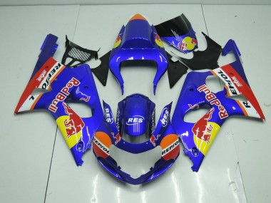 Carene Moto Suzuki GSXR 1000 K1 2000-2002 - Blu Red Bull
