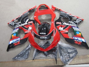 Carene Moto Suzuki GSXR 1000 K1 2000-2002 - Rosso Nero Denso