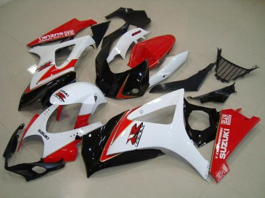Carene Moto Suzuki GSXR 1000 K7 2007-2008 - Bianco Rosso Nero