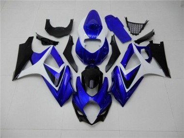 Carene Moto Suzuki GSXR 1000 K7 2007-2008 - Blu Bianco Nero