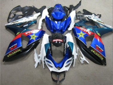 Carene Moto Suzuki GSXR 1000 K9 2009-2016 - Blu Bianco Rockstar
