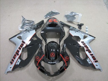 Carene Moto Suzuki GSXR 600 K1 K2 K3 2001-2003 - Nero Argento
