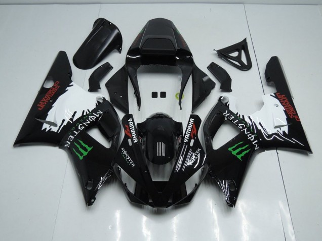 Carene Moto Yamaha R1 2000-2001 - Nero Bianco Monster