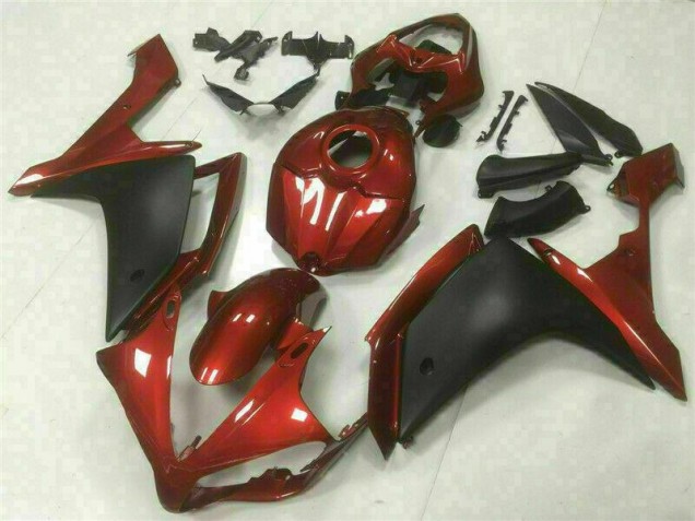 Carene Moto Yamaha R1 2007-2008 - Rosso Nero Carene Moto Yamaha R1 2007-2008 - Rosso Nero