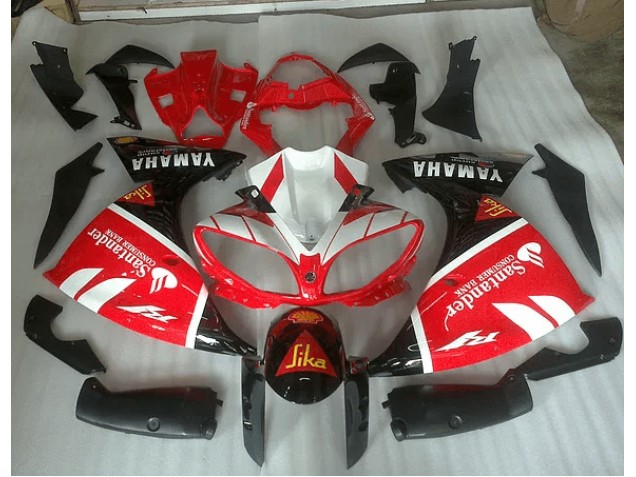 Carene Moto Yamaha R1 2009-2011 - Rosso Bianco & Nero Graphic Carene Moto Yamaha R1 2009-2011 - Rosso Bianco & Nero Graphic