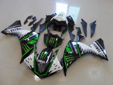 Carene Moto Yamaha R1 2012-2014 - Bianco Verde Big Monster