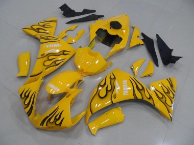 Carene Moto Yamaha R1 2012-2014 - Giallo Nero Fiamma