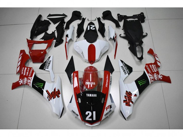 Carene Moto Yamaha R1 2015-2019 - Rosso Nero 21