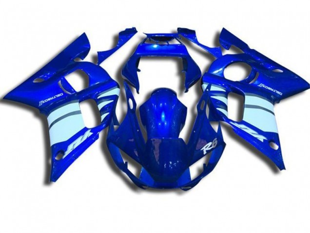 Carene Moto Yamaha R6 1998-2002 - Blu & Bianco Carene Moto Yamaha R6 1998-2002 - Blu & Bianco