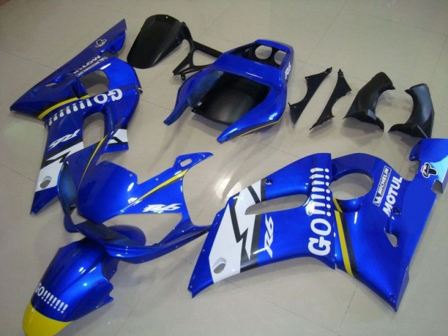 Carene Moto Yamaha R6 1998-2002 - Blu Go Motul Carene Moto Yamaha R6 1998-2002 - Blu Go Motul