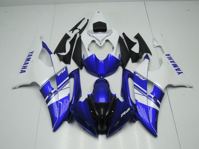Carene Moto Yamaha R6 2008-2016 - Blu Bianco Stile OEM