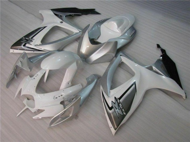 Kit Carenatura Moto Completa Suzuki GSXR 600 / 750 K6 2006-2007 - Bianco Argento Kit Carenatura Moto Completa Suzuki GSXR 600 / 750 K6 2006-2007 - Bianco Argento