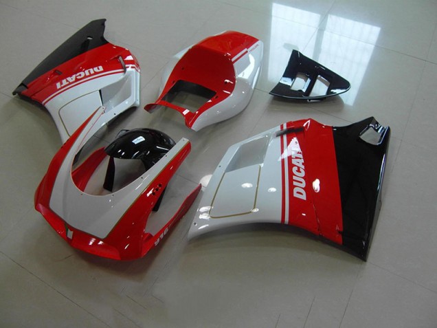 Kit Carene Ducati 748 916 996 996S 1993-2005 - Rosso Bianco Kit Carene Ducati 748 916 996 996S 1993-2005 - Rosso Bianco