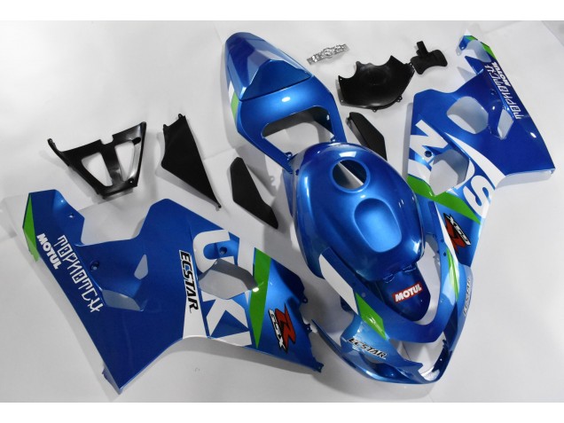 Kit Carene Moto Completa Suzuki GSXR 600 / 750 K4 2004-2005 - Blu Bianco