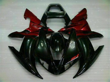 Kit Carene Moto Yamaha R1 2002-2003 - Nero Rosso