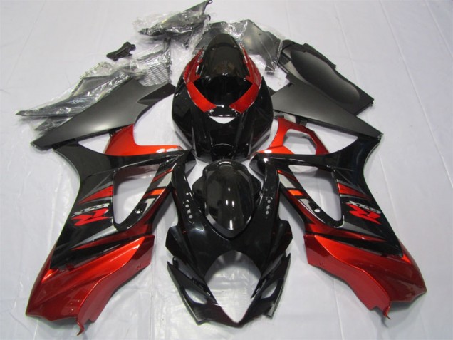 Kit Completo Carenatura Moto ABS Suzuki GSXR 1000 K7 2007-2008 - Nero Rosso Kit Completo Carenatura Moto ABS Suzuki GSXR 1000 K7 2007-2008 - Nero Rosso