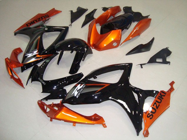 Kit Completo Carenatura Moto ABS Suzuki GSXR 750 K6 2006-2007 - Nero Arancia Kit Completo Carenatura Moto ABS Suzuki GSXR 750 K6 2006-2007 - Nero Arancia