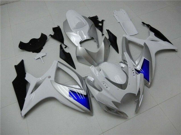 Kits Carenatura Motocicletta Completo ABS Suzuki GSXR 600 / 750 K6 2006-2007 - Bianco Blu Kits Carenatura Motocicletta Completo ABS Suzuki GSXR 600 / 750 K6 2006-2007 - Bianco Blu
