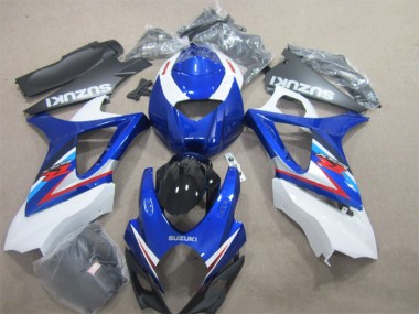 Kits Carene Moto & Plastica Moto Suzuki GSXR 1000 K7 2007-2008 - Blu Bianco