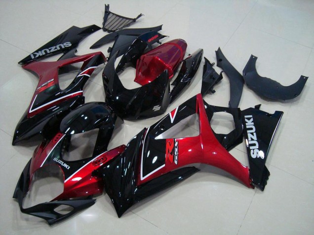 Kits Carene Moto Suzuki GSXR 1000 K7 2007-2008 - Rosso Nero Kits Carene Moto Suzuki GSXR 1000 K7 2007-2008 - Rosso Nero