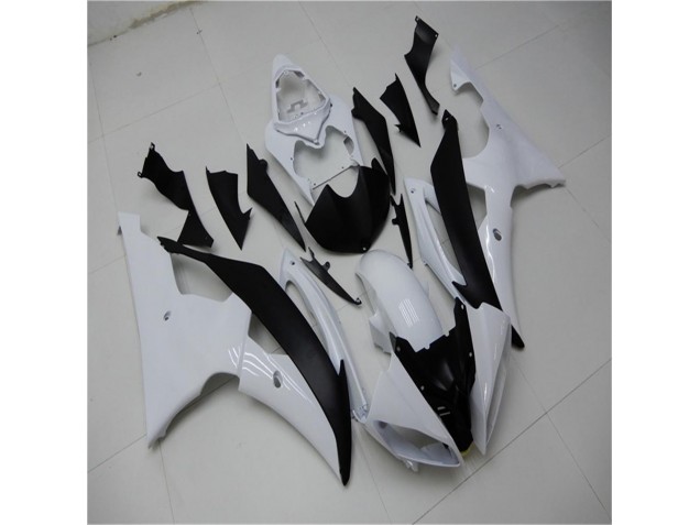 Kits Carene Moto Yamaha R6 2008-2016 - Bianco Nero Kits Carene Moto Yamaha R6 2008-2016 - Bianco Nero