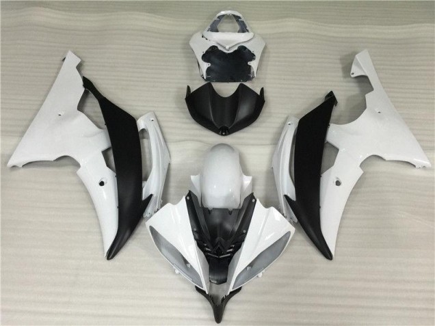 Kits Carene Moto Yamaha R6 2008-2016 - Bianco Nero Kits Carene Moto Yamaha R6 2008-2016 - Bianco Nero