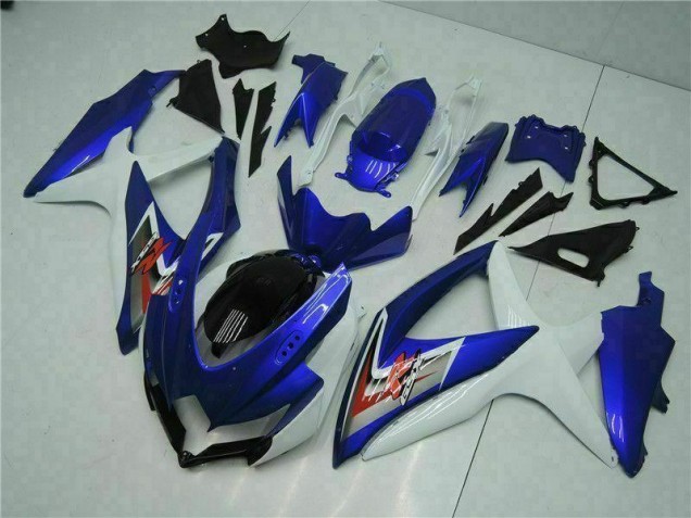 Plastica Moto Suzuki GSXR 600 / 750 K8 2008-2010 - Blu Bianco Plastica Moto Suzuki GSXR 600 / 750 K8 2008-2010 - Blu Bianco